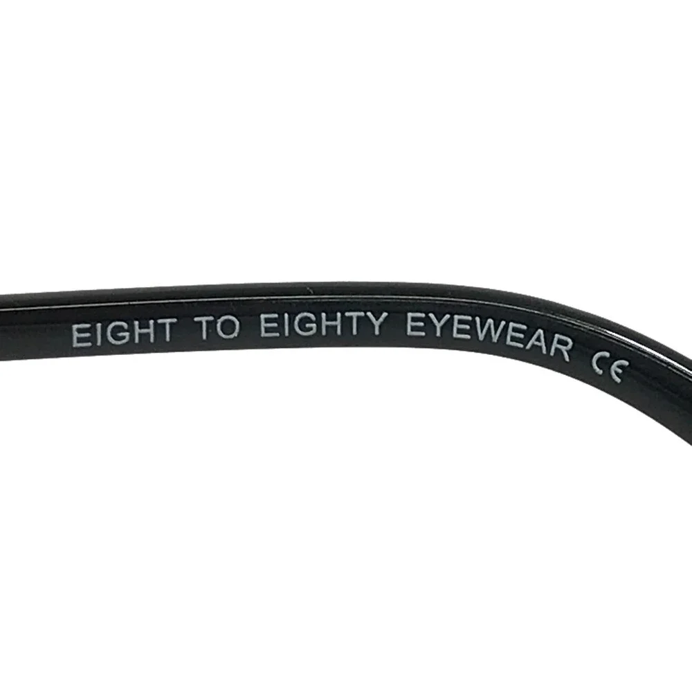 Eight to Eighty Eyeglasses Frames TARA BLACK Cat Eye Wire Rim 53-17-140